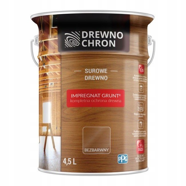 Impregnácia dreva Drewnochron 382508 bezfarebná 4,5l